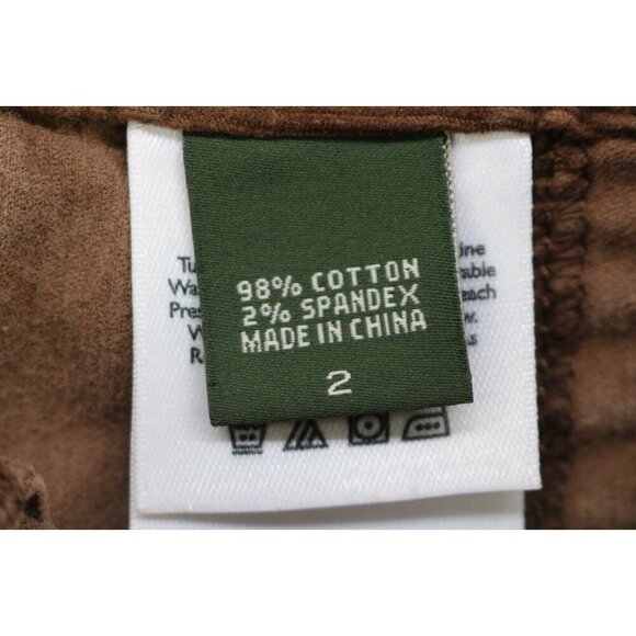 Eddie Bauer Brown Corduroy Skirt-Size 2-Pockets-Country-Minimalist - Picture 6 of 10